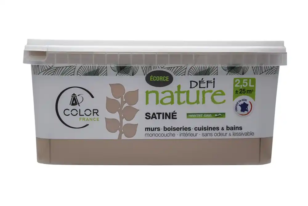 Meilleur Prix Peinture naturelle murale Ecorce satin 2,5 l - DEFI NATURE