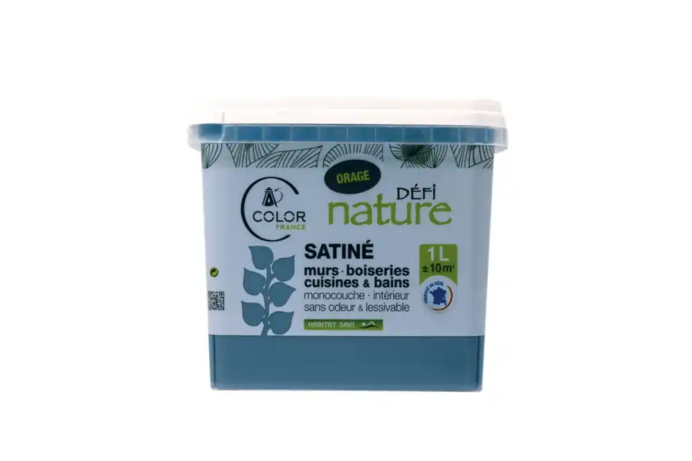 Haute Qualité Peinture naturelle murale Baltique satin 1 l - DEFI NATURE