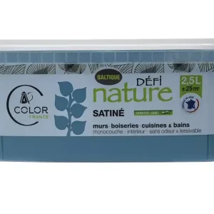 Réduction Peinture naturelle murale Baltique satin 2,5 l - DEFI NATURE