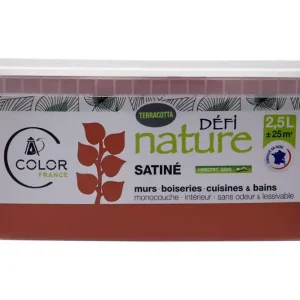 Peinture naturelle murale Terracota satin 2,5 l - DEFI NATURE Promotion Saisonnière