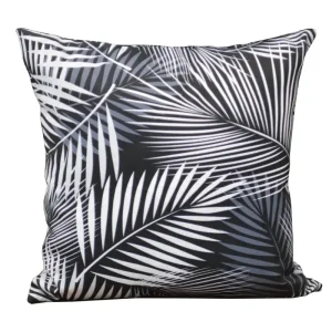 Offre Spéciale coussins 45x45 cm motif palmier noir PROLOISIRS