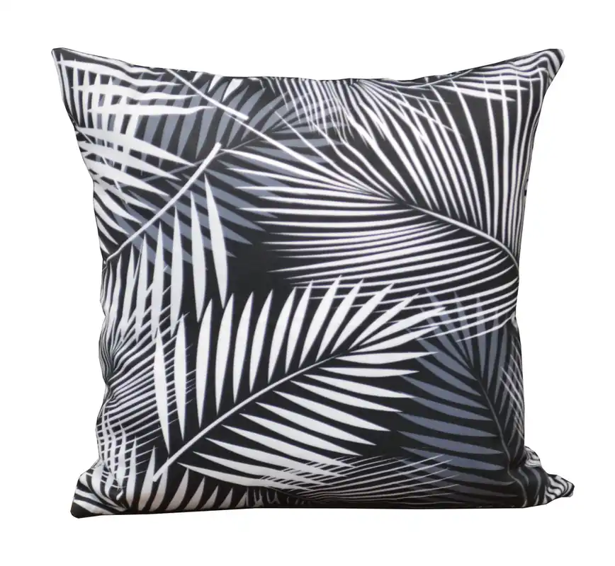Offre Spéciale coussins 45x45 cm motif palmier noir PROLOISIRS