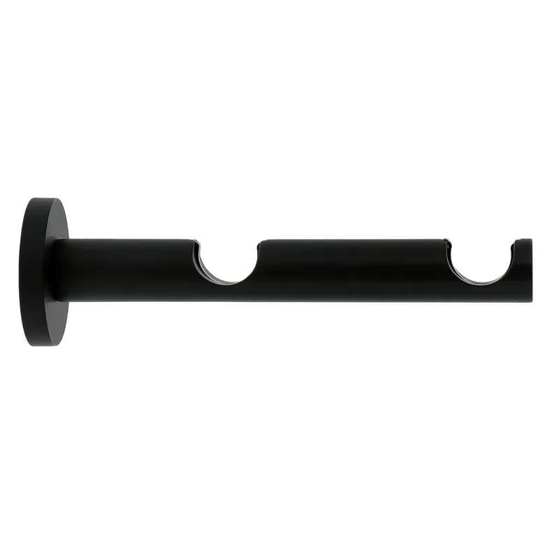 Support ouvert double en métal diam 20 mm Finition Noir mat - MOBOIS Prix Promo