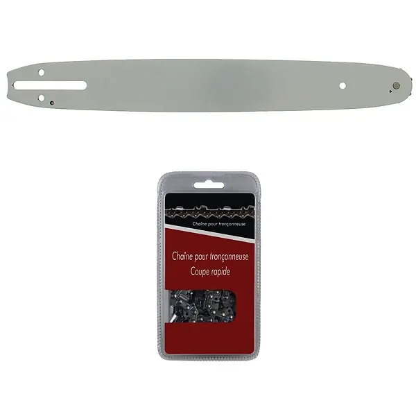 Meilleur Prix Guide 35 cm (14 pouces) + chaîne 52 maillons - Compatible tronçonneuses HUSQVARNA GT MARKET