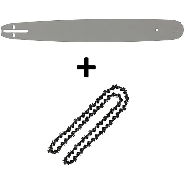 Guide 20 pouces (50 cm) avec chaîne 76 maillons pour tronçonneuse GT GARDEN Achat Immédiat