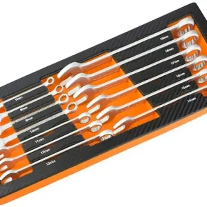 Bon Plan Lot de 13 clés mixtes - Acier - Mousse de rangement FISCHER DAREX