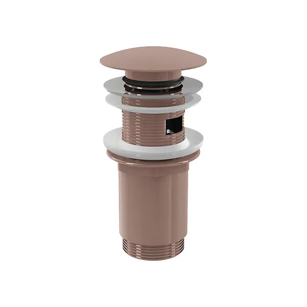 Prix Promo Bonde pour lavabo clic-clac 5/4 " Avec trop-plein, Rose Gold brossé (A392-RG-B) ALCA