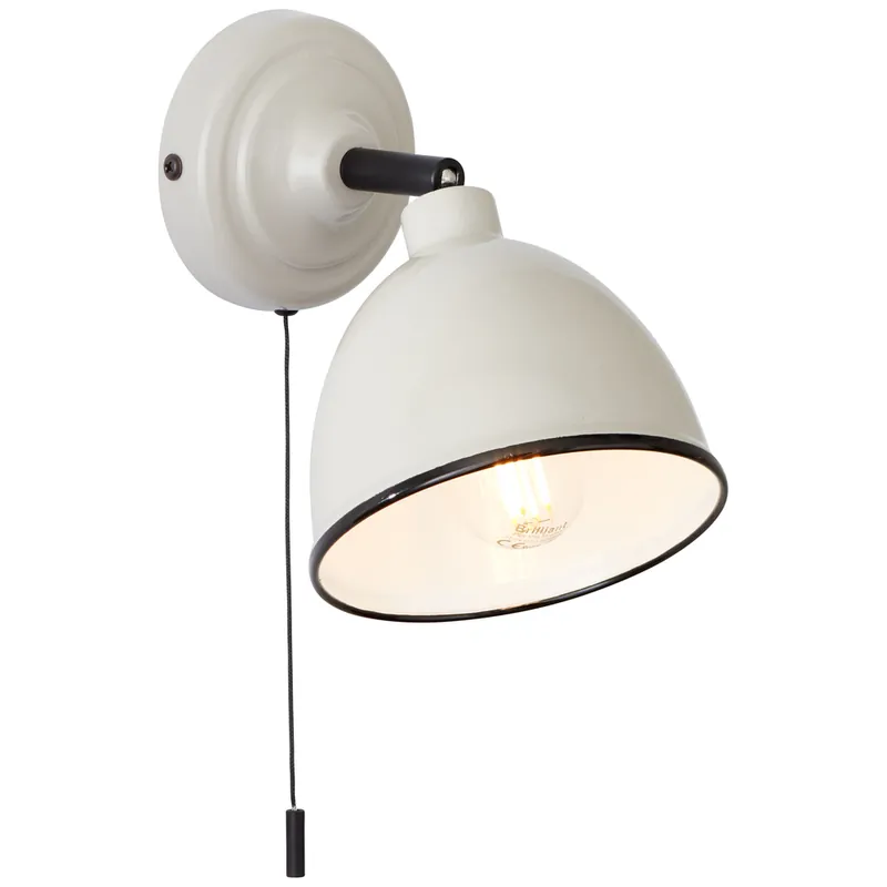 Must-Have Spot mural en saillie orientable E14 28W métal gris/taupe - Telio BRILLIANT