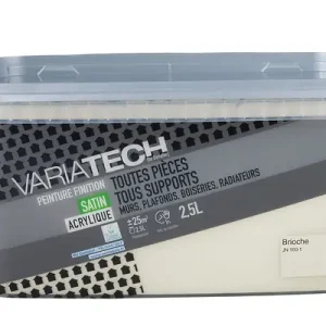 Peinture multi-supports satin - Brioche - 2.5 L VARIATECH Produit De Marque