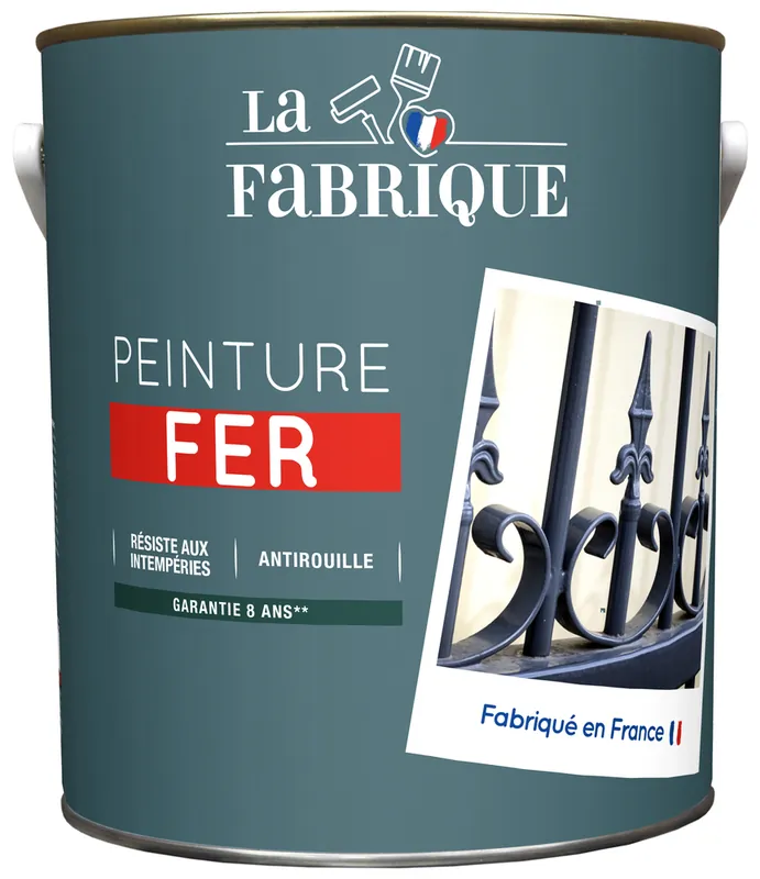 Meilleure Vente Peinture spéciale fer gris anthracite brillant 2,5 l LA FABRIQUE