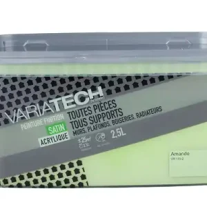 Peinture multi-supports satin amande 2.5L VARIATECH Vente Flash