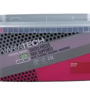Peinture multi-supports satin grenat 2.5L VARIATECH Retour Gratuit