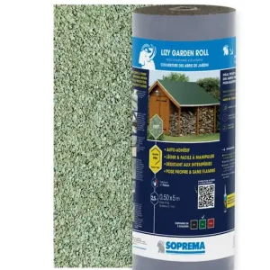 Populaire Bardeau de couverture LIZY GARDEN ROLL vert en rouleau l.0.5 m x L.5 m SOPREMA