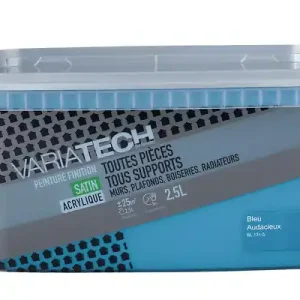 Peinture multi-supports satin Bleu audacieux 2.5L VARIATECH Bon Marché