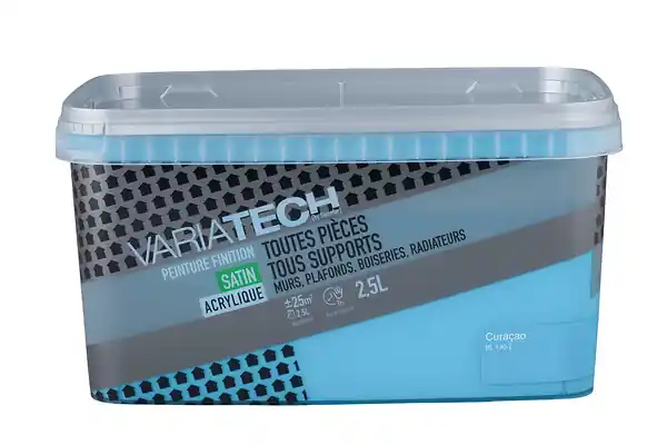 Peinture multi-supports satin - Curacao - 2.5 L VARIATECH Expédié Aujourd'hui