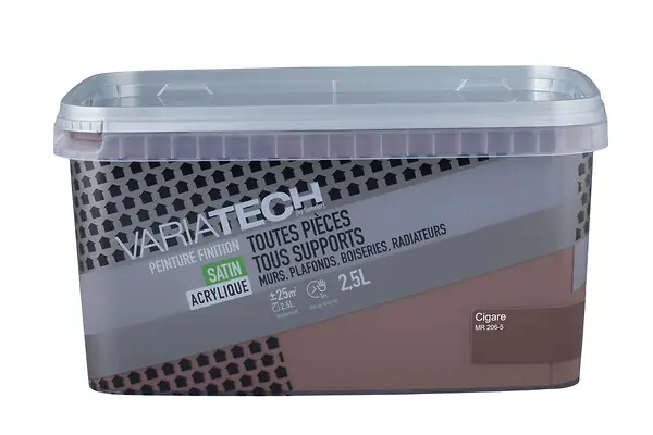 Peinture multi-supports satin - Acrylique - Cigare - 2,5L VARIATECH Bon Plan