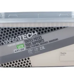 Peinture toutes pièces multi-supports satin - Raphia - 2.5L VARIATECH Offre Spéciale