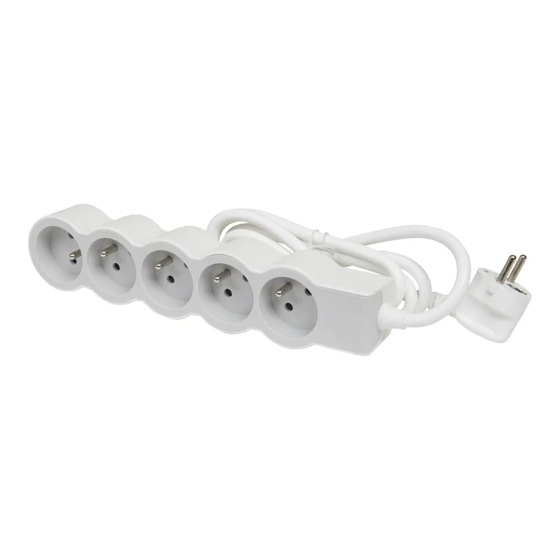 Multiprise 5 prises 1,5m blanc/ gris LEGRAND Quantité Limitée