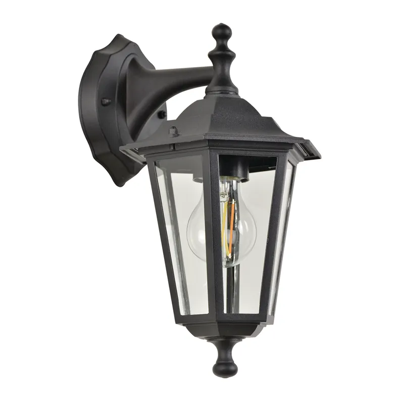 Applique extérieur descendante E27 Valence noir IP44 60W - COREP Dernier Modèle