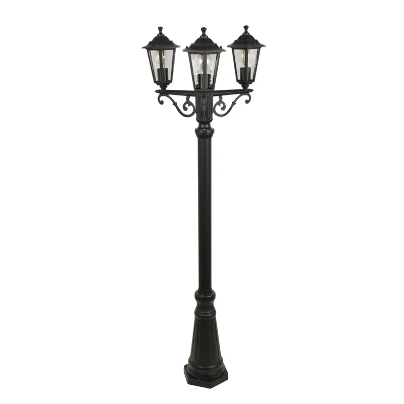 Réduction Lampadaire extérieur E27 hauteur réglable Valence noir IP54 60W - COREP