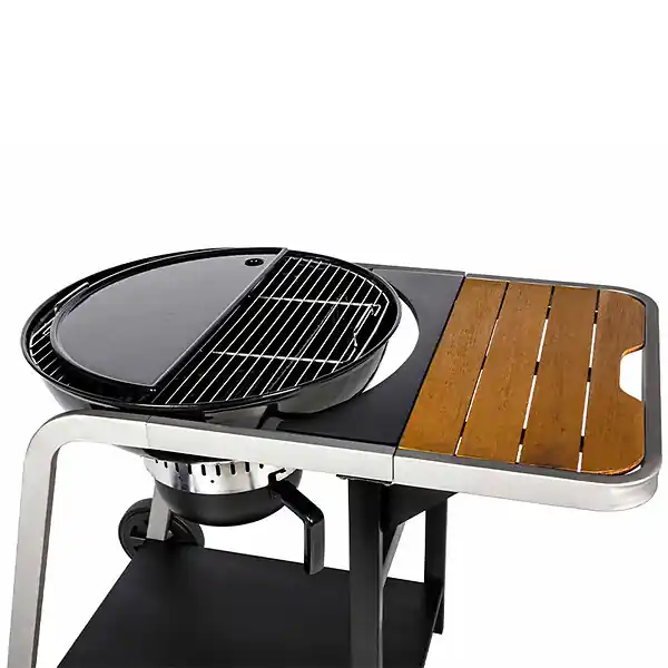 Offre Spéciale Plancha demi-lune en fonte émaillée pour barbecue Kettle SOMAGIC