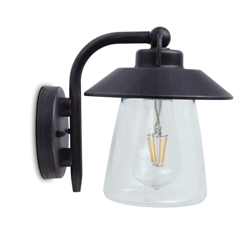 Applique extérieur E27 Cate noir IP44 60W - COREP Livraison Express