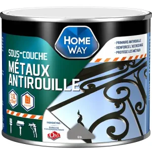 Sous-couche métaux antirouille - Gris - 1.5 L HOMEWAY Prix Bas
