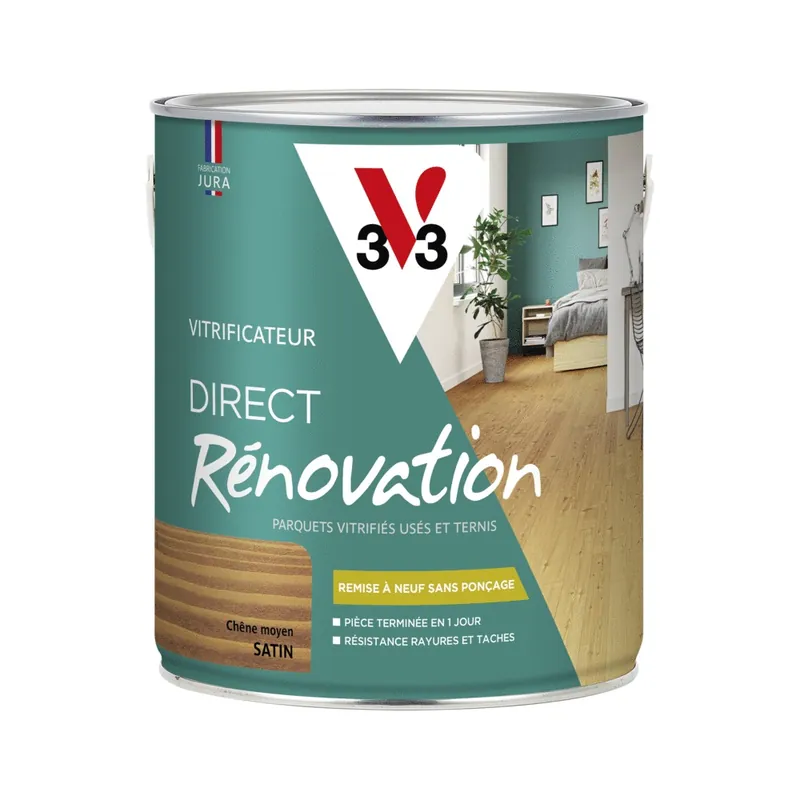 Seulement Aujourd'hui Vitrificateur Direct Rénovation chêne moyen satin 2.5 l - V33