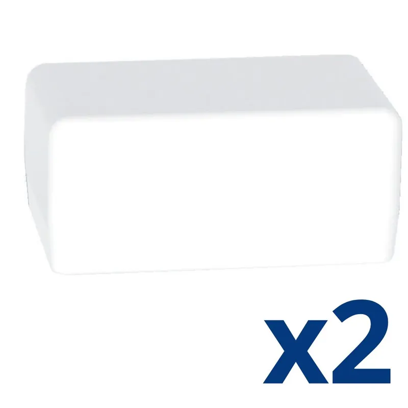 2 embouts blancs pour moulure 25x40 - DEDRA Seulement Aujourd'hui