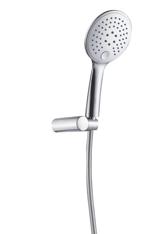 Vente Flash Douchette 3 jets 120 mm chromée avec flexible 150 cm et support Circle ESSEBAGNO