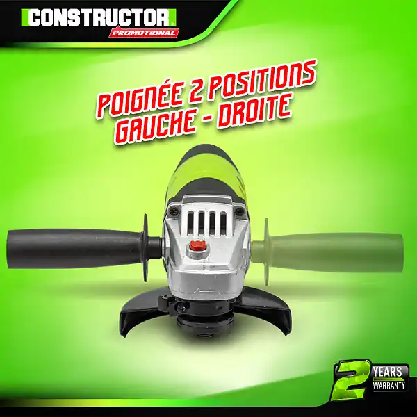 Meuleuse d‘angle 500W - 115m. CONSTRUCTOR Dernière Chance
