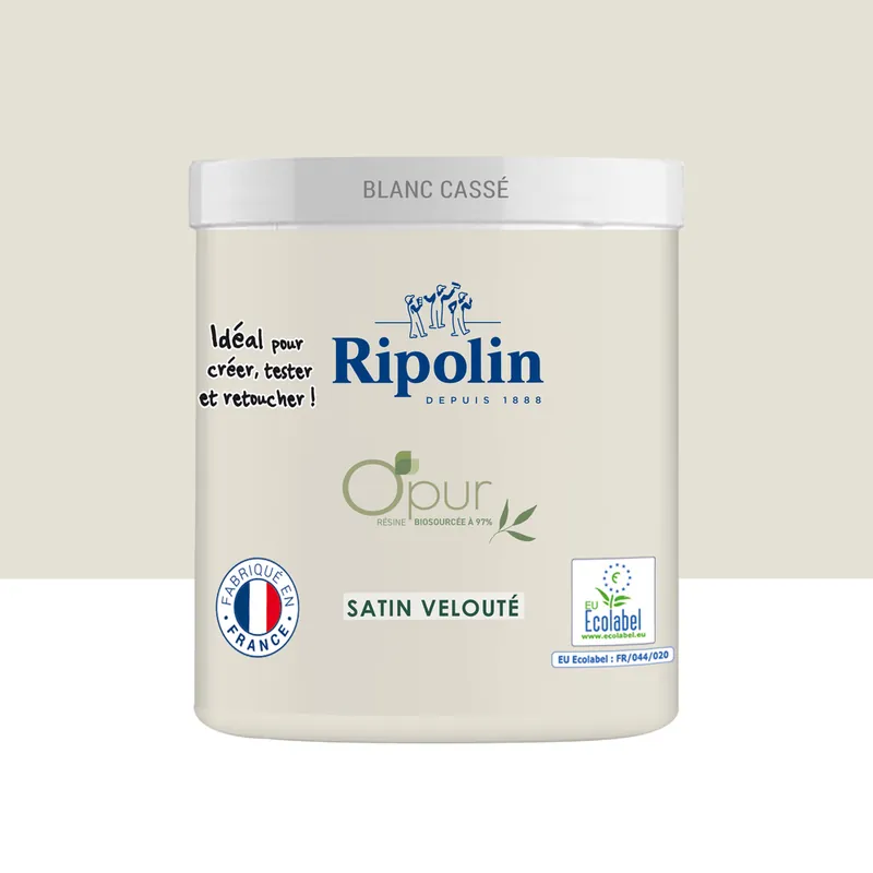 Peinture O‘PUR Blanc Cassé 75 ml - RIPOLIN Meilleur Choix