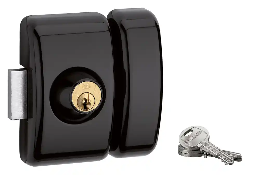 Verrou de porte d‘entrée universel à cylindre double entrée 45 mm noir 3 clés THIRARD Acheter En Ligne
