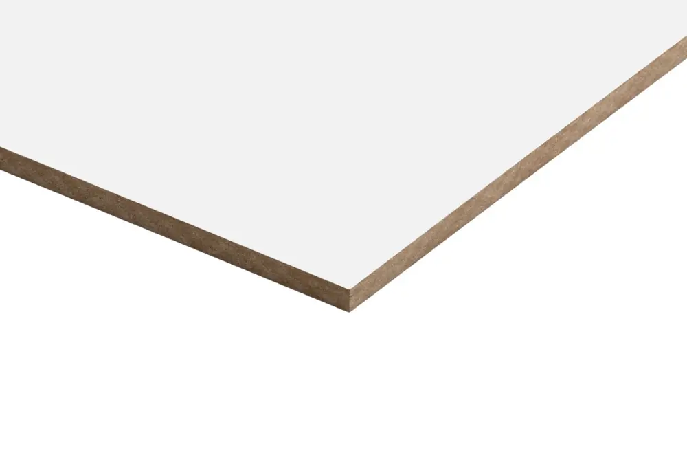 Panneau fibres de bois medium MDF standard laqué blanc - 3 x 1220 x 2440 mm - AJ TIMBER Commander Maintenant