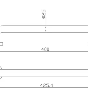 Prix Cassé Barre de relevage inox série BR02 25x400mm - HERACLES - B-INOX-BR02
