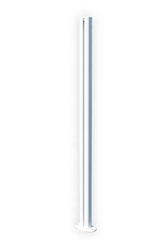 Poteau barrière de piscine en aluminium blanc - HOMALU Vente Flash