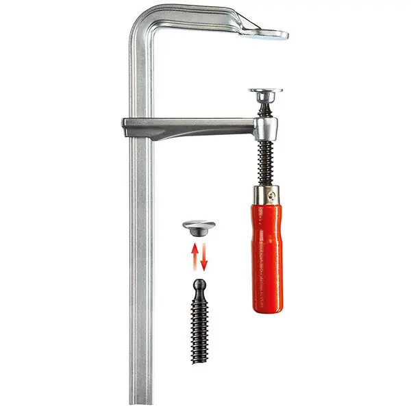 Presse à vis tout acier avec poignée bois GZ 160/80 mm GZ16 Bessey BESSEY SER Soldes