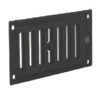 Grille d‘arrivée d‘air en fonte noire réglable 220x110 mm AUTOGYRE Soldes