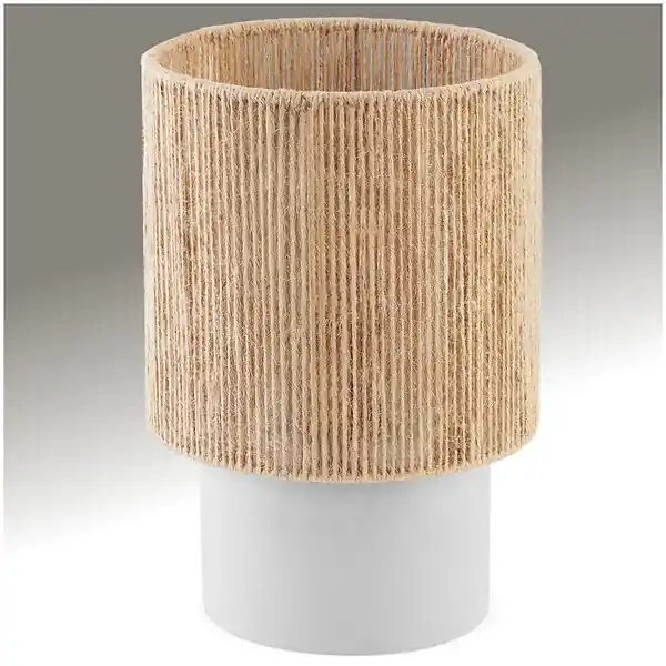 Jusqu'à Épuisement Des Stocks Lampe de chevet KLEA en jute au style bohème 60W marron naturel TECTAKE