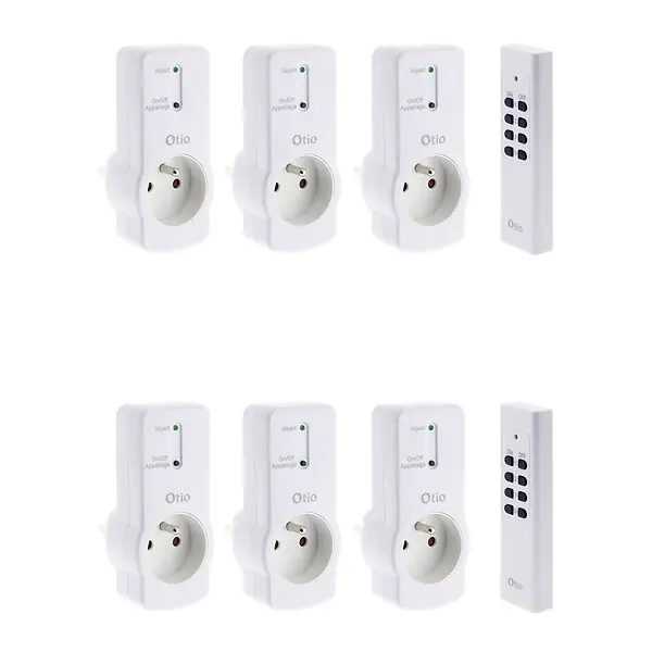 Achat Immédiat Pack de 6 prises télécommandées - Blanc - Zenitech