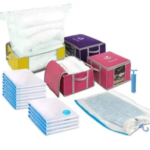 Livraison Express Sac de rangement sous vide aspirateur Lot de 22 pcs VOUNOT