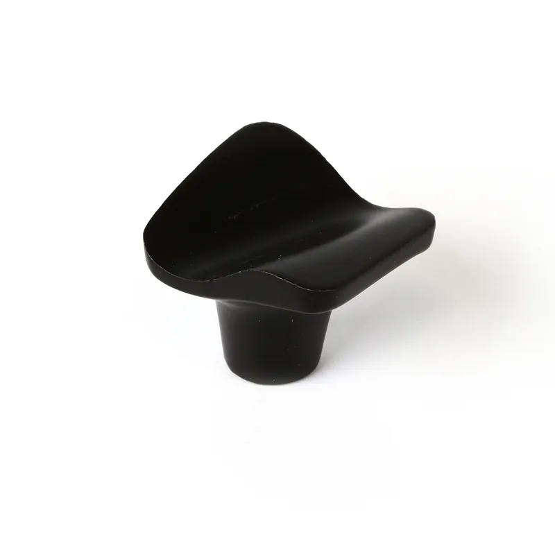 Bouton de meuble vague noir mat 32 x 32 mm REI Offre Du Jour