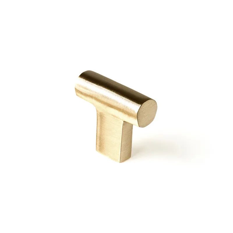 Bouton de meuble en T laiton 33 x 12 mm REI Achat Immédiat