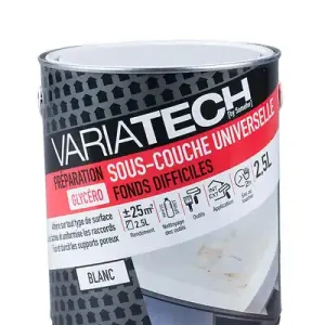 Sous-couche universelle glycéro - Mat - 2,5L VARIATECH Expédié Aujourd'hui