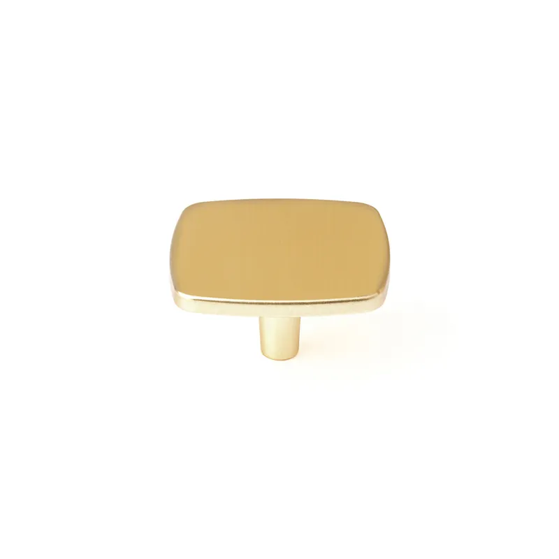 Bouton de meuble carré laiton 42 x 42 mm REI Meilleur Choix