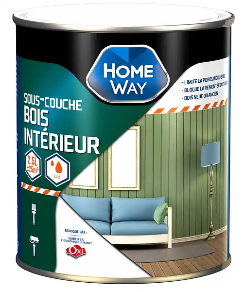 Sous-couche bois intérieure - 2.5 L HOMEWAY Meilleur Prix