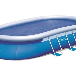 Acheter En Ligne Bâche solaire ovale " Steel Pro " - 4.75 x 3.20 m BESTWAY