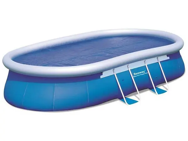 Acheter En Ligne Bâche solaire ovale " Steel Pro " - 4.75 x 3.20 m BESTWAY
