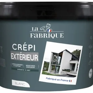 Offre Limitée Crépi extérieur blanc 15 kg LA FABRIQUE