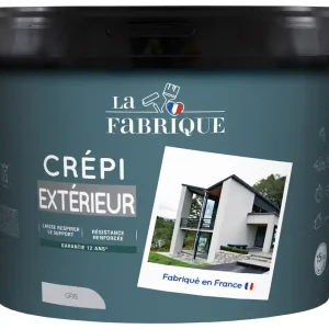 Commander Maintenant Crépi extérieur gris 15 kg LA FABRIQUE